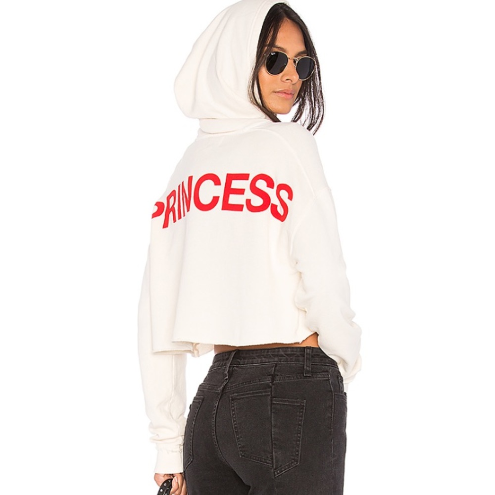 Joe's Jeans x Taylor Hill Cropped Princess Hoodie - Picture 1 of 6